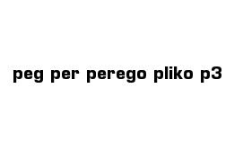 peg per perego pliko p3